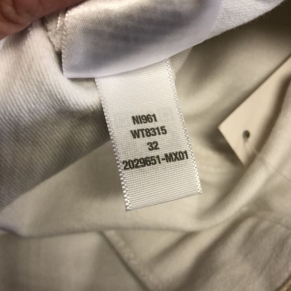 Madewell Kick Out Jeans Mid Rise Ankle Length Pure White NWT 32 - Picture 12 of 13